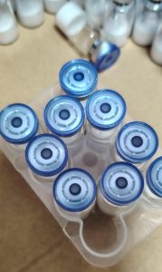 Lyophilized. this photo shows peptide bottles produced by LNpeptide